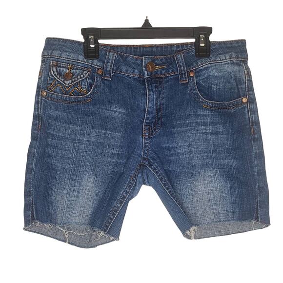 Vigoss denim blue jean cutoff shorts - 7 - Picture 1 of 8